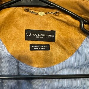 Bod & Christensen Women's Leather Jacket - Tan